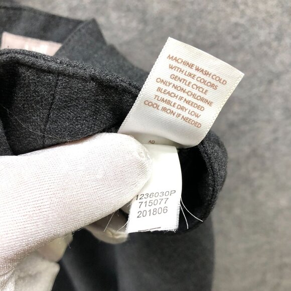 J. Jill Dress Pants Womens 8P Straight Leg Relaxed Mid Rise Dark Gray Flat Front - Picture 10 of 10